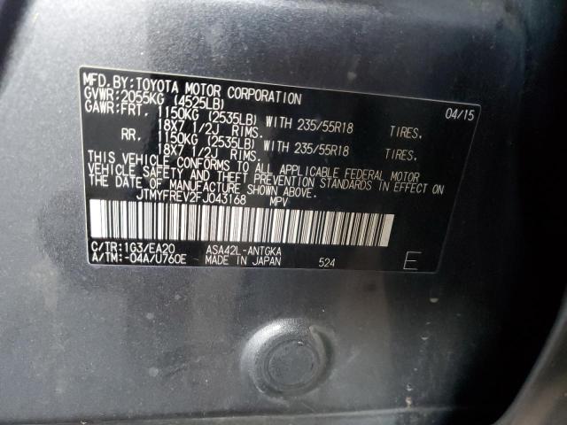 JTMYFREV2FJ043168 | 2015 TOYOTA RAV4 LIMIT