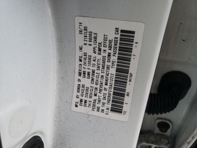 1HGCR6F57EA010312 | 2014 HONDA ACCORD HYB