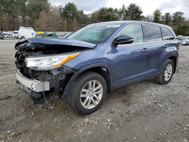 VIN 5TDBKRFH2ES032635 2014 Toyota Highlander, LE no.1