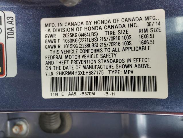 2HKRM4H3XEH687175 | 2014 HONDA CR-V LX