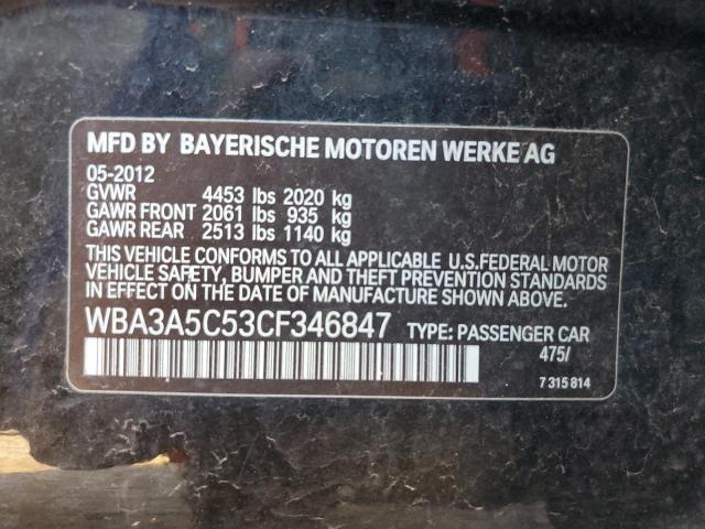 WBA3A5C53CF346847 | 2012 BMW 328 i