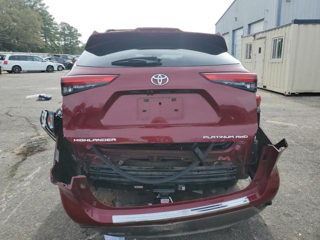 VIN 5TDFZRBH7MS072629 2021 Toyota Highlander, Platinum no.6