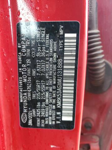 2021 HYUNDAI KONA ULTIM - KM8K53AGXMU131888