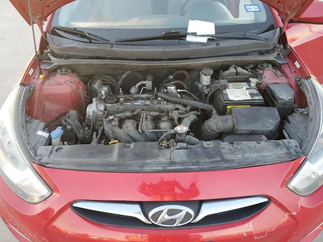  HYUNDAI ACCENT 2012 Червоний