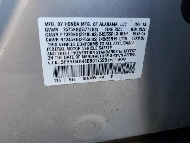 5FRYD4H48EB017528 | 2014 ACURA MDX TECHNO