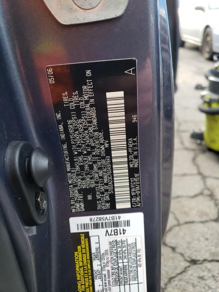 5TDZA23C76S497849 2006 Toyota Sienna Ce