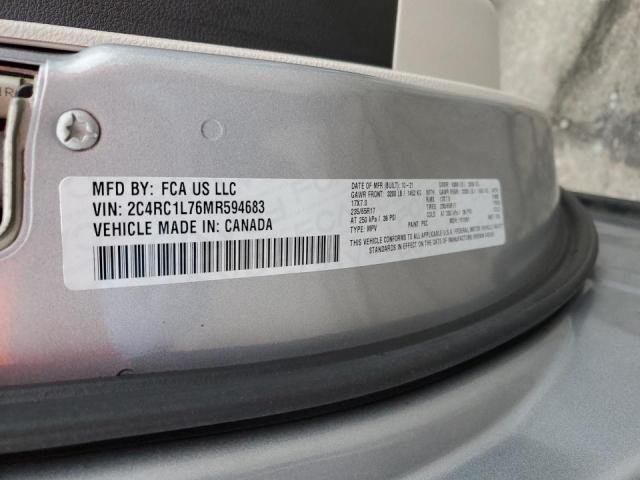 2C4RC1L76MR594683 2021 CHRYSLER PACIFICA, photo no. 13