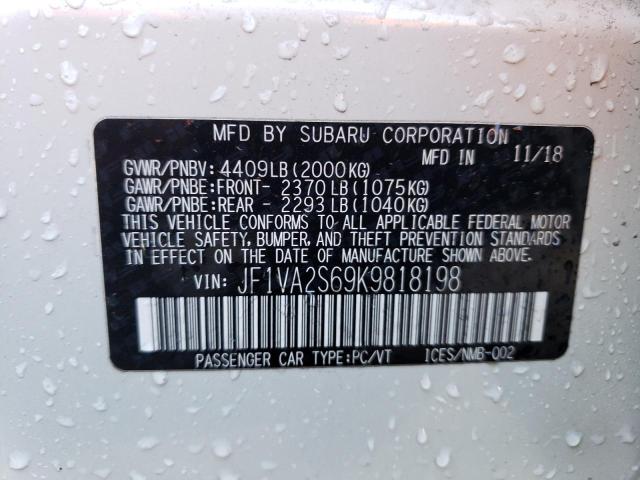 2019 SUBARU WRX STI - JF1VA2S69K9818198