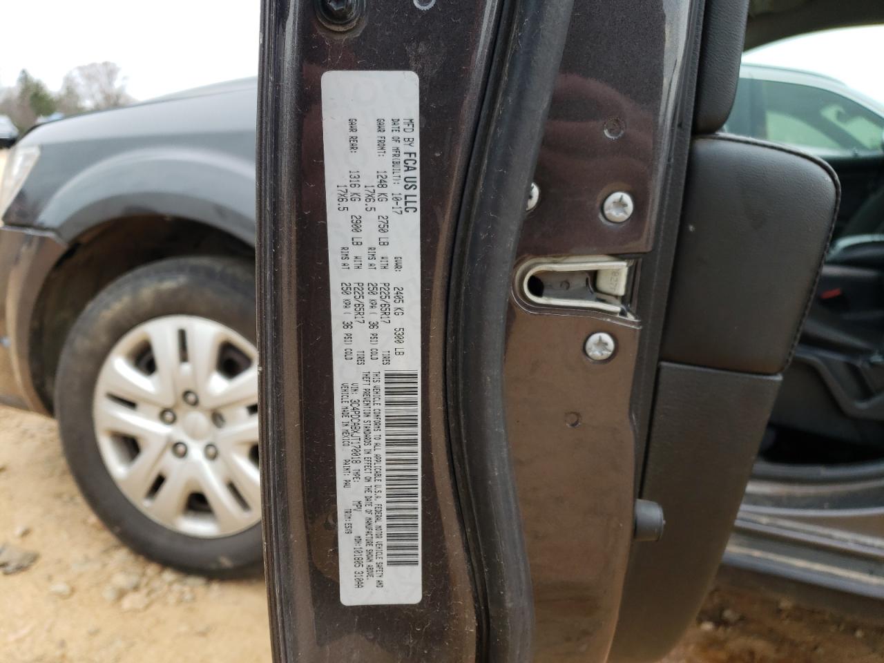 3C4PDCABXJT170018 2018 Dodge Journey Se