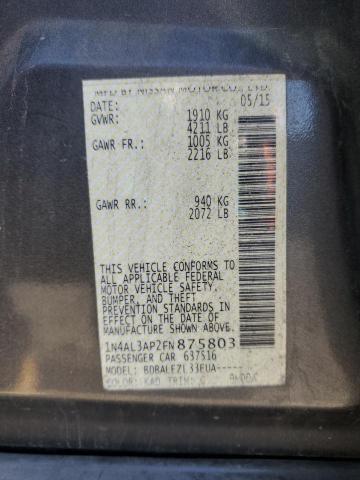 2015 NISSAN ALTIMA 2.5 - 1N4AL3AP2FN875803