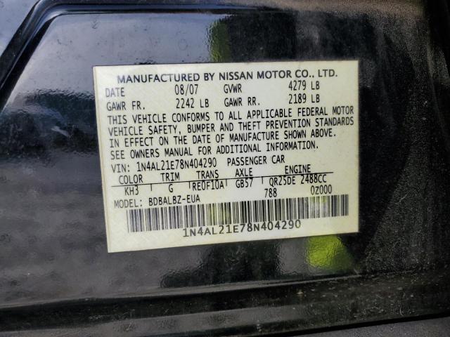 1N4AL21E78N404290 | 2008 Nissan altima 2.5