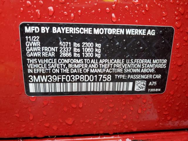 2023 BMW 330E - 3MW39FF03P8D01758