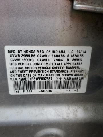 2015 ACURA ILX 20 - 19VDE1F31FE002567