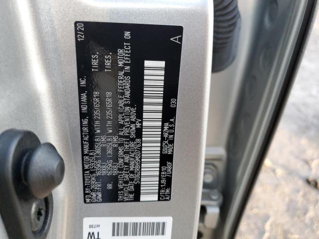 VIN 5TDGZRBH5MS077638 2021 Toyota Highlander, Xle no.13