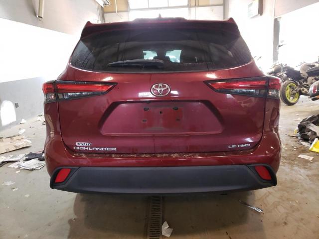 VIN 5TDBZRBH4MS530626 2021 Toyota Highlander, L no.6