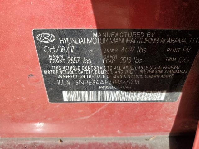 5NPE34AF2JH665218 | 2018 HYUNDAI SONATA SPO