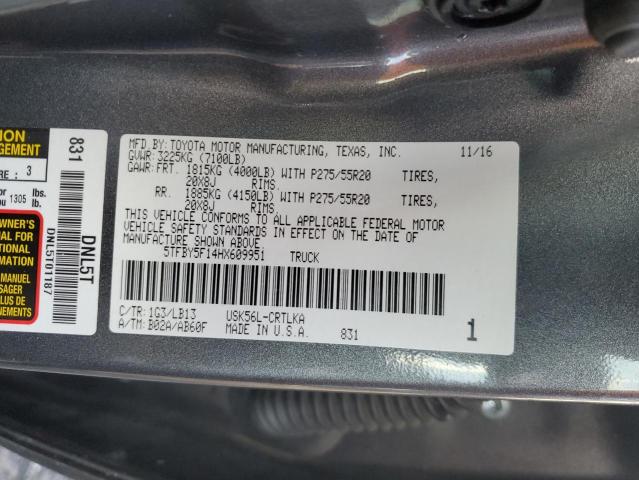 5TFBY5F14HX609951 | 2017 TOYOTA TUNDRA DOU