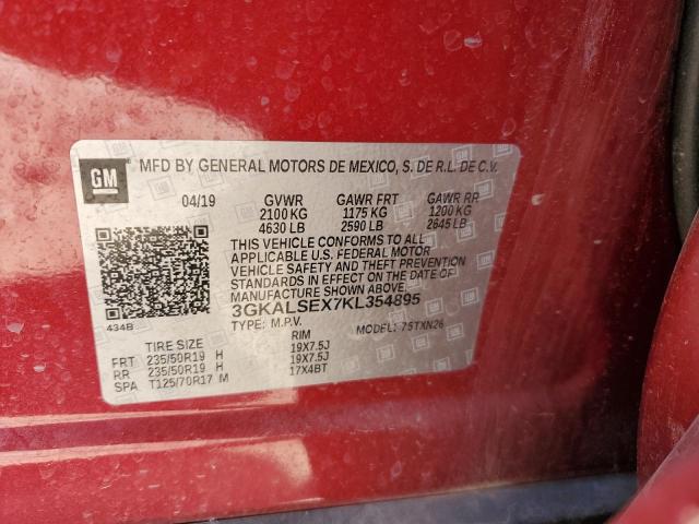 3GKALSEX7KL354895 | 2019 GMC TERRAIN DE