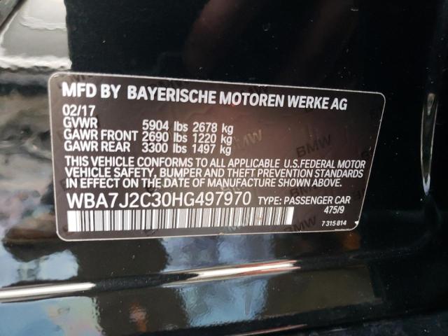 VIN WBA7J2C30HG497970 2017 BMW 7 Series, 740 XE no.12