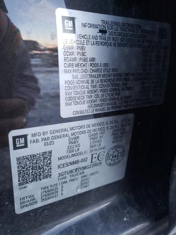 3GTU9CED3MG229939 | 2021 GMC SIERRA K15