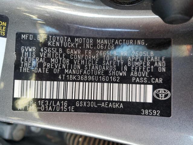 4T1BK36B96U160162 | 2006 Toyota avalon xl