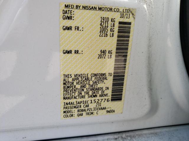 1N4AL3AP1EC152776 | 2014 NISSAN ALTIMA 2.5