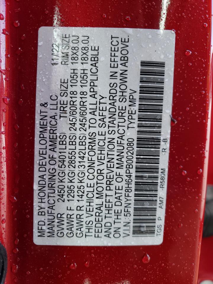 5FNYF8H64PB002080 2023 Honda Passport Trail Sport