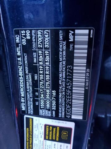 2015 MERCEDES-BENZ GL 350 BLU - 4JGDF2EE5FA571773