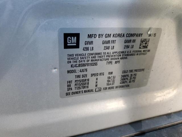 2015 BUICK ENCORE CON - KL4CJBSB6FB193265
