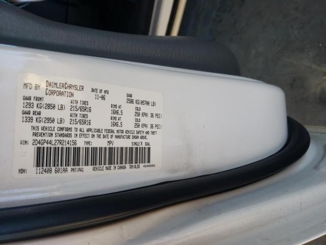 2D4GP44L27R214156 | 2007 Dodge grand caravan sxt