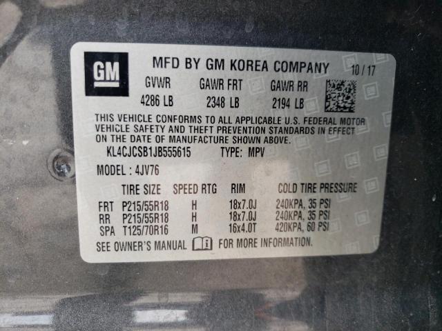 2018 Buick Encore Essence VIN: KL4CJCSB1JB555615 Lot: 74833393