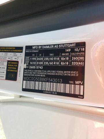 2019 MERCEDES-BENZ GLC 350E - WDC0G5EB8KF543013