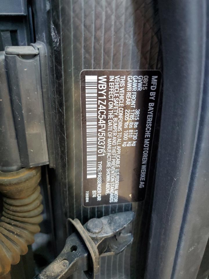 WBY1Z4C54FV503761 2015 BMW I3 Rex