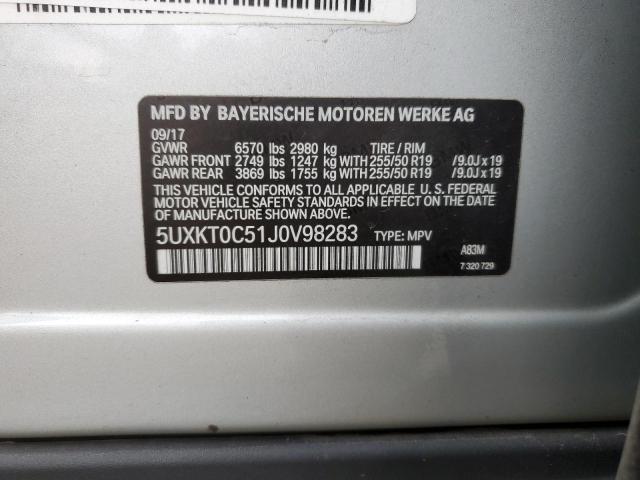 Lot #2216878280 2018 BMW X5 XDR40E salvage car