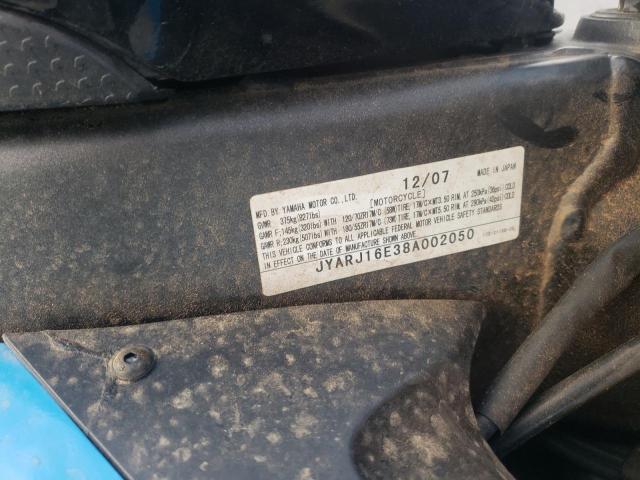 2008 YAMAHA YZFR6 JYARJ16E38A002050