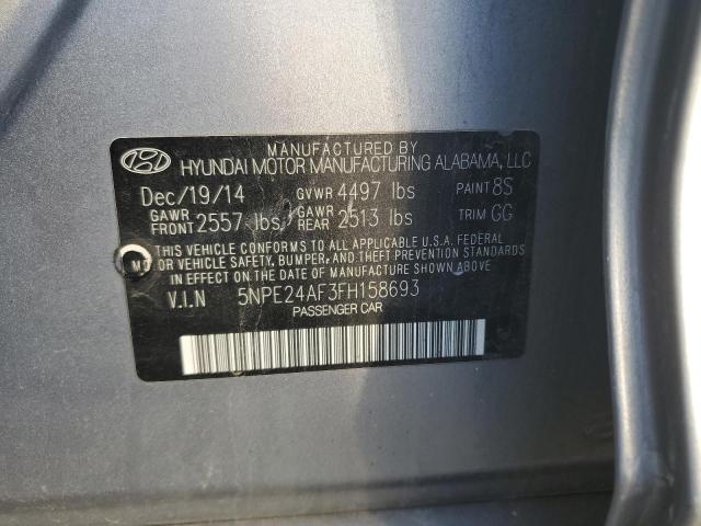 5NPE24AF3FH158693 | 2015 HYUNDAI SONATA SE