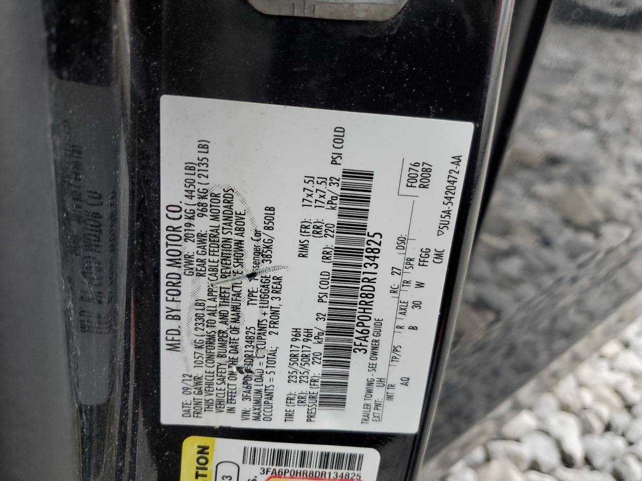 3FA6P0HR8DR134825 2013 Ford Fusion Se 3FA6P0HR8DR134825 2013 Ford Fusion Se