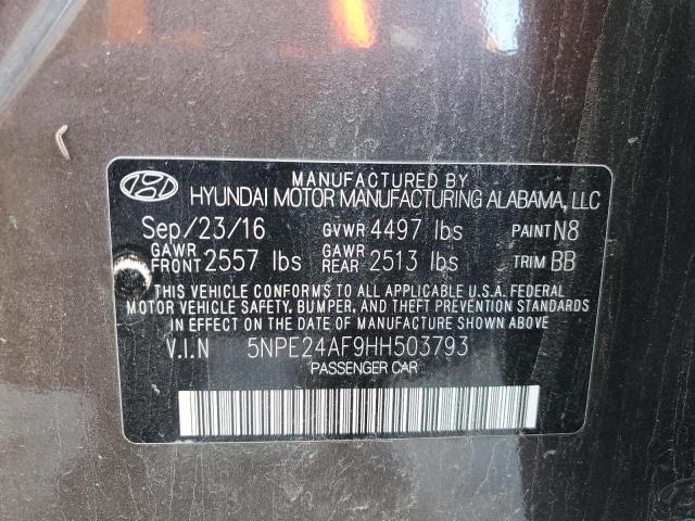 5NPE24AF9HH503793 | 2017 HYUNDAI SONATA SE