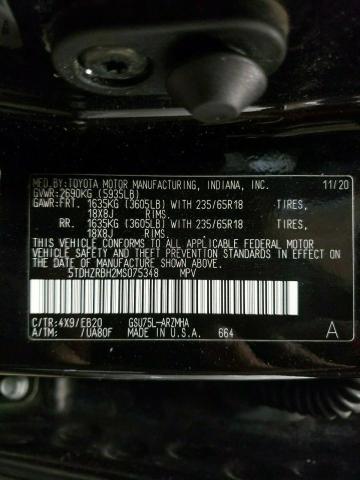 VIN 5TDHZRBH2MS075348 2021 Toyota Highlander, Xle no.13