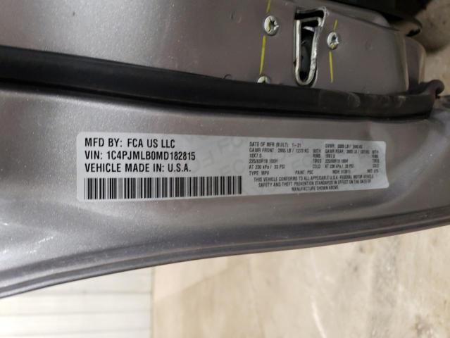 2021 JEEP CHEROKEE L - 1C4PJMLB0MD182815