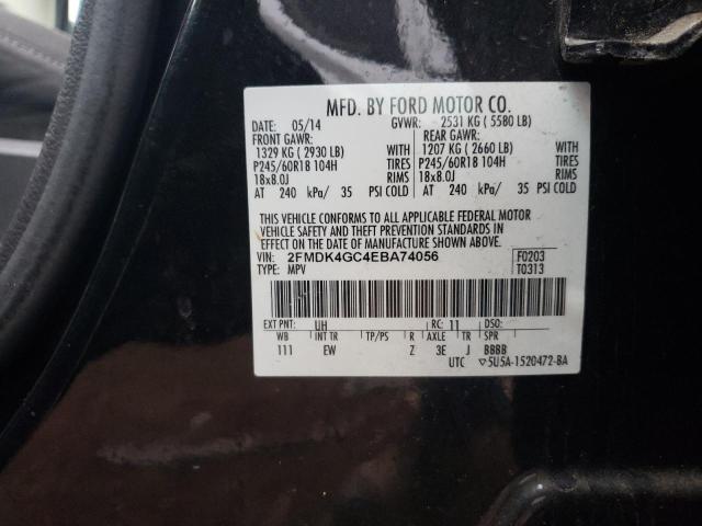 2FMDK4GC4EBA74056 | 2014 FORD EDGE SE