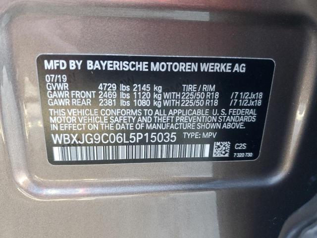 WBXJG9C06L5P15035 | 2020 BMW X1 XDRIVE2