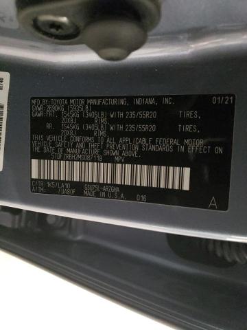 VIN 5TDFZRBH2MS087118 2021 Toyota Highlander, Platinum no.13