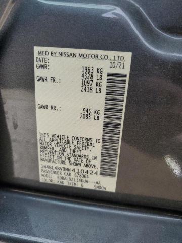 1N4BL4BV9MN410424 | 2021 NISSAN ALTIMA S