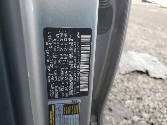 2019 HYUNDAI SANTA FE X - KM8SMDHF9KU299783