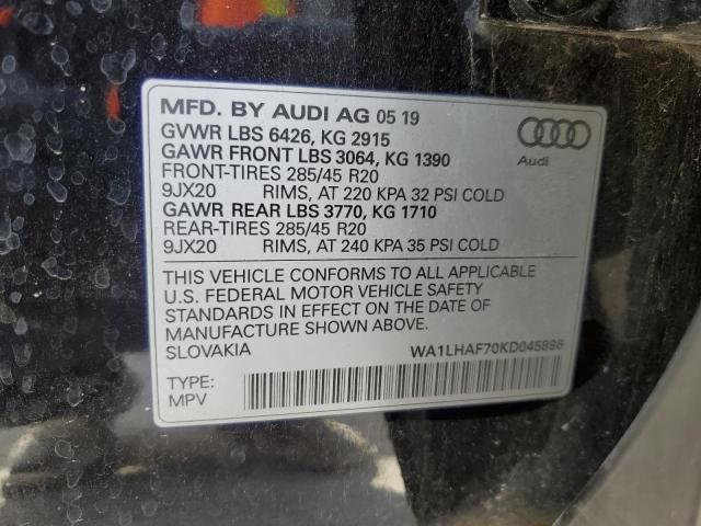 VIN WA1LHAF70KD045896 2019 Audi Q7, Premium Plus no.14