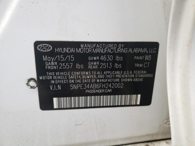 5NPE34AB6FH242002 | 2015 HYUNDAI SONATA SPO