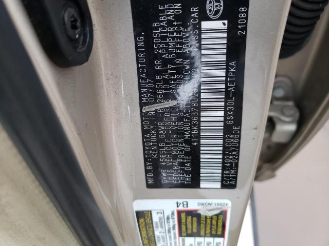 2008 Toyota Avalon Xl VIN: 4T1BK36B78U254382 Lot: 79059483