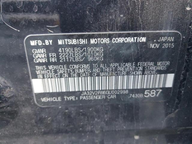 2016 MITSUBISHI LANCER ES - JA32V2FW6GU002998