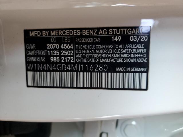 VIN W1N4N4GB4MJ116280 2021 Mercedes-Benz GLA-Class,... no.12